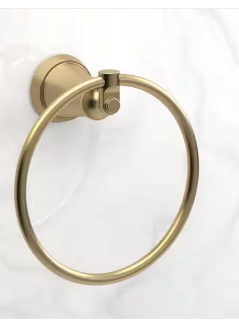 New Glacier Bay juniper brushed Gold Towel Ring